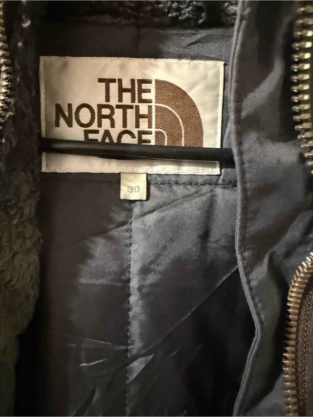 The North Face Gray Sherpa Fleece Zip Jacket - Picture 2 of 3